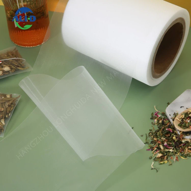 Materiales de suelo biodegradables para bolsitas de té piramidales